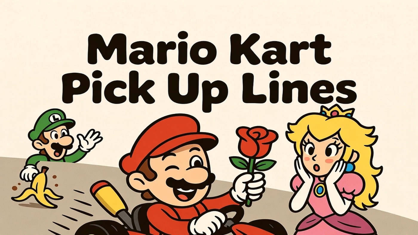 mario kart pick up lines