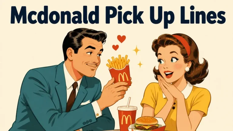 mcdonald pick up lines