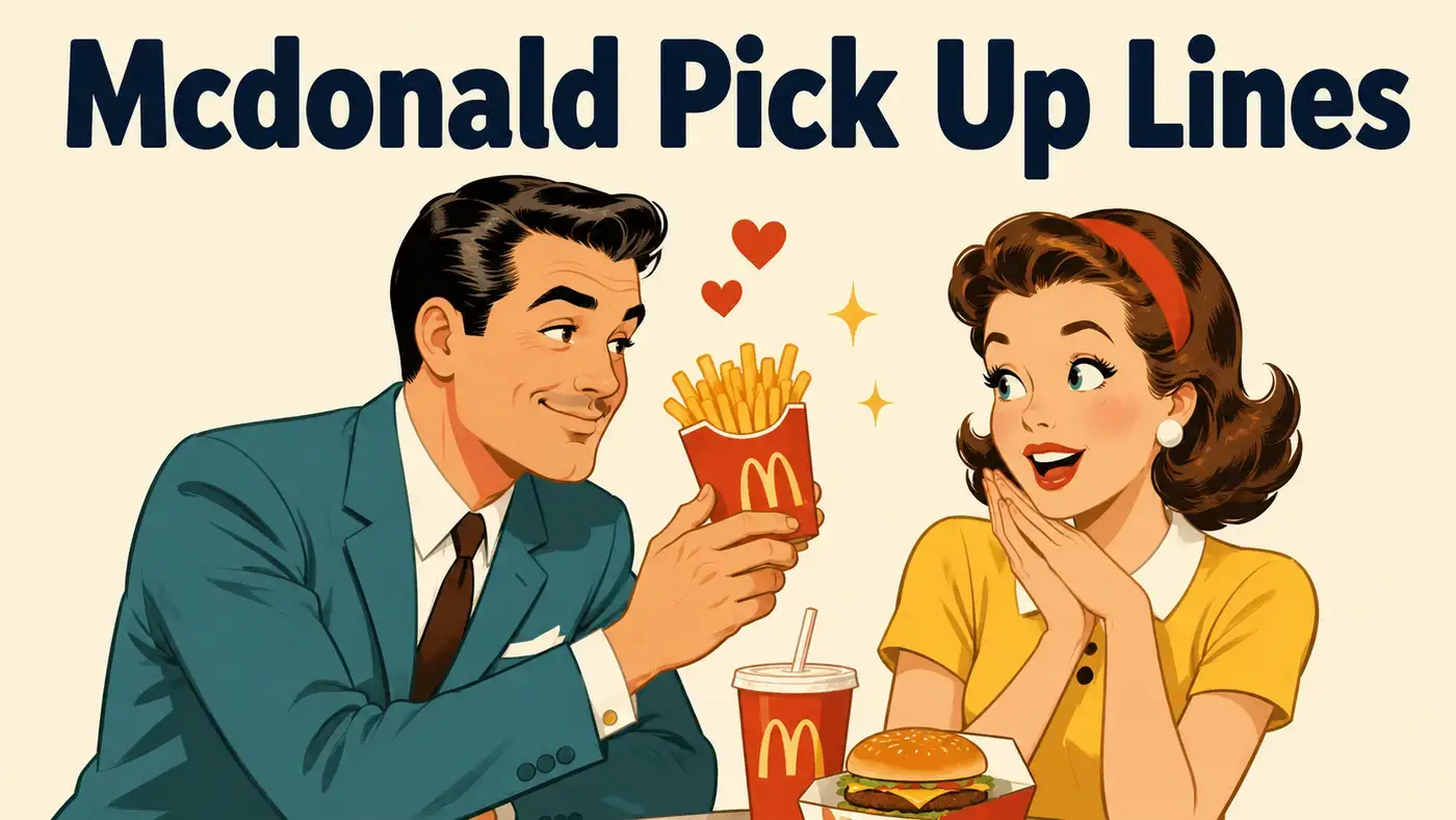 mcdonald pick up lines