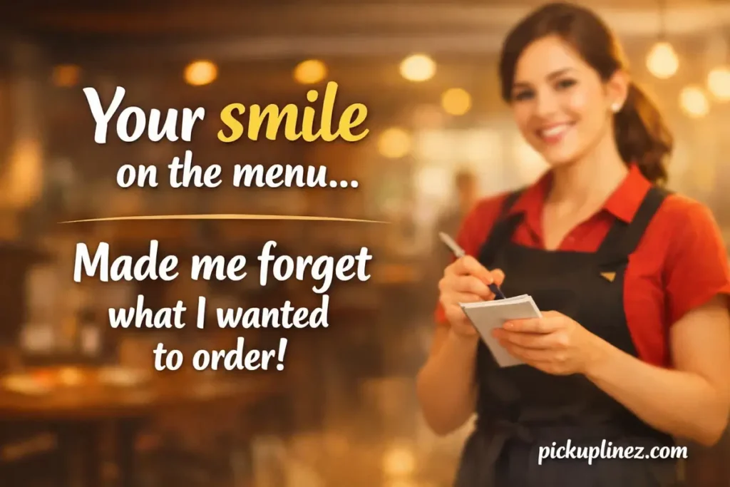 how to make waitress laughable lines
