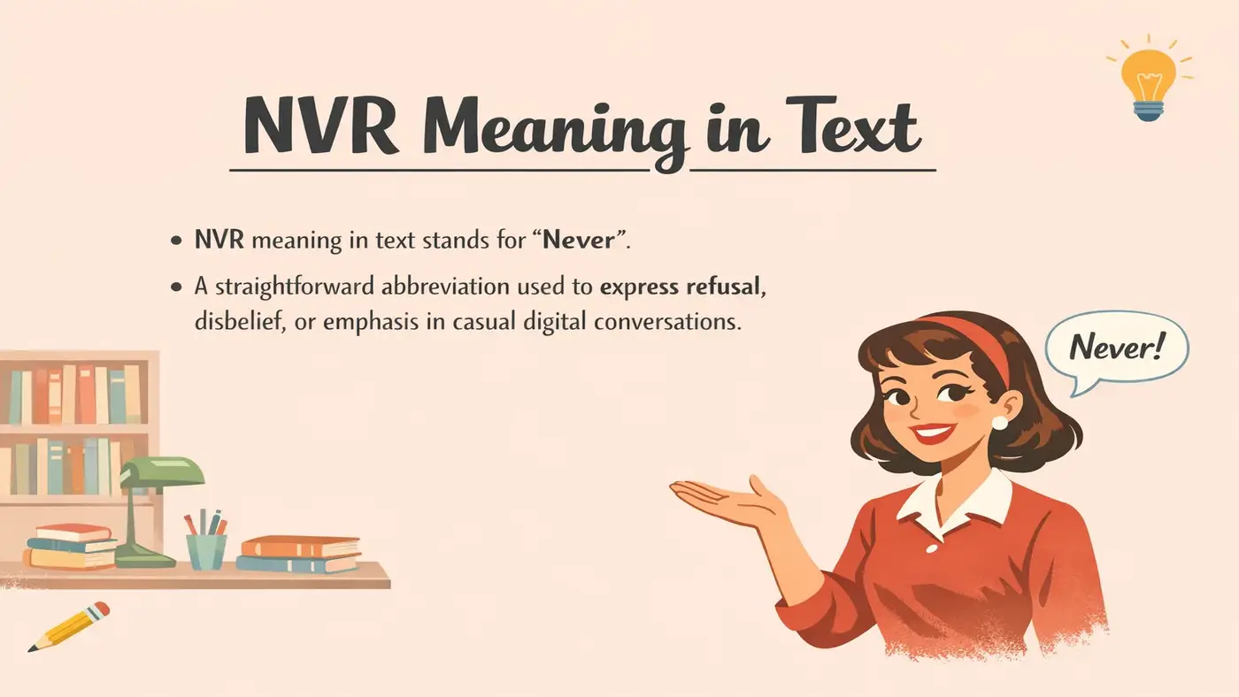 nvr meaning in text