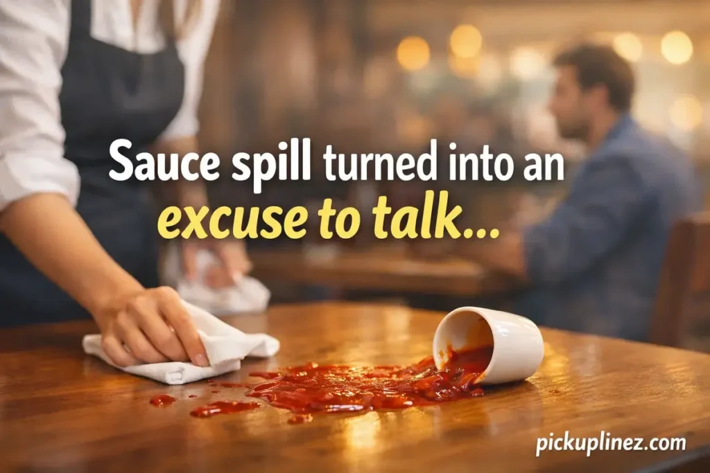 waitress pick up lines funny