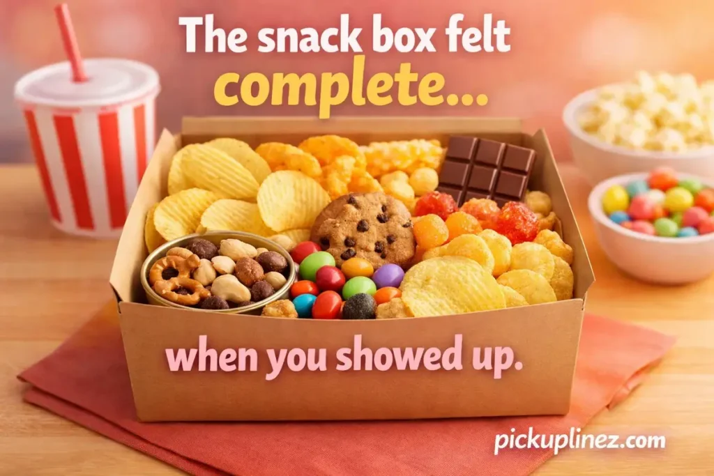 sweet snack pick up lines