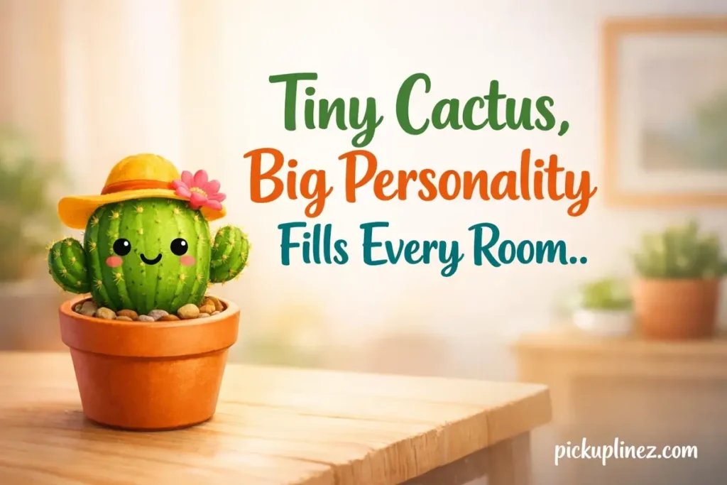 Cute Cactus Pick Up Lines