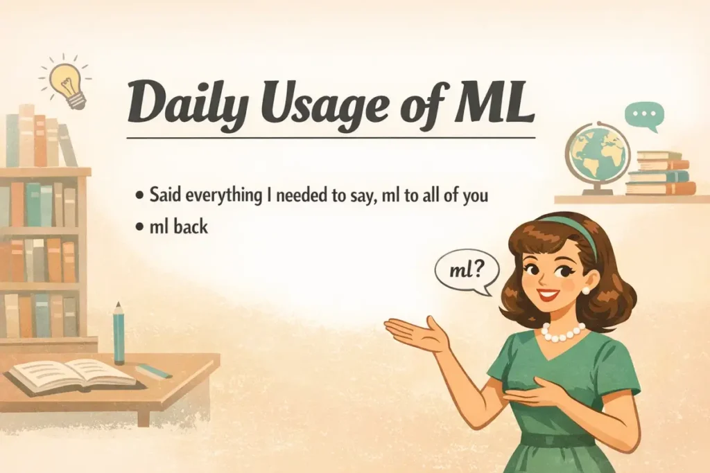 daily usage of ml
