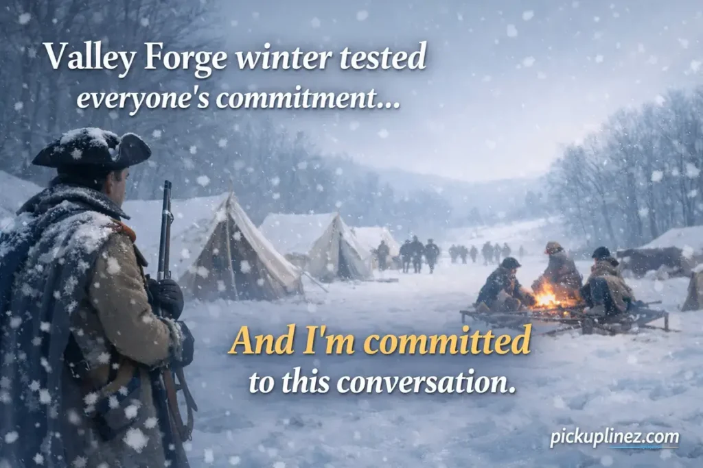 Colonial Era and Revolution Pick Up Lines in USA