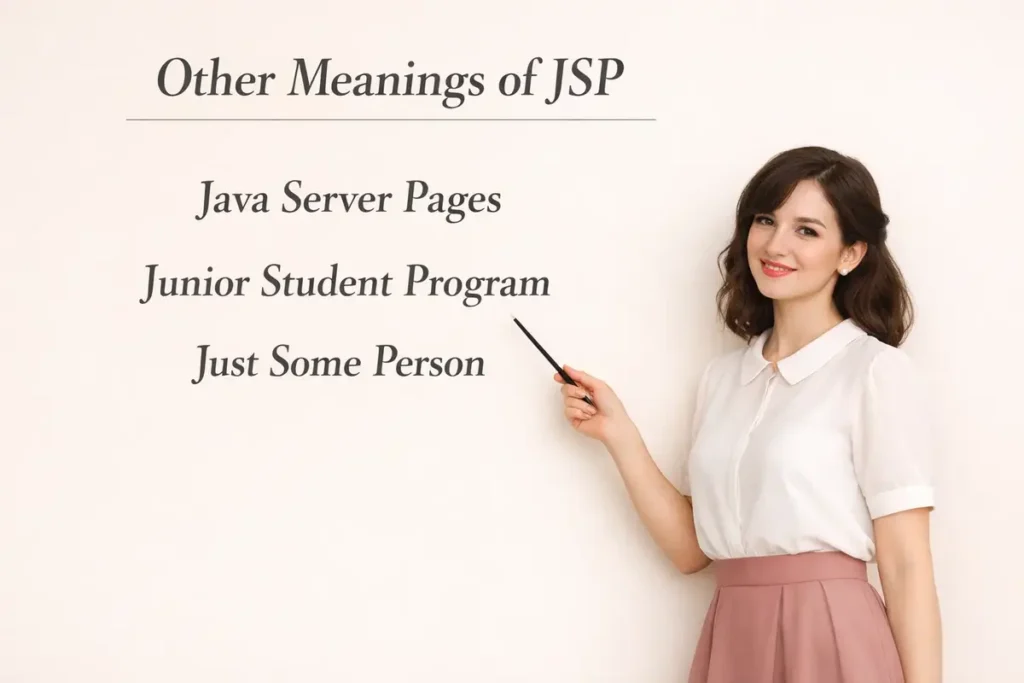 jsp other meanings in text