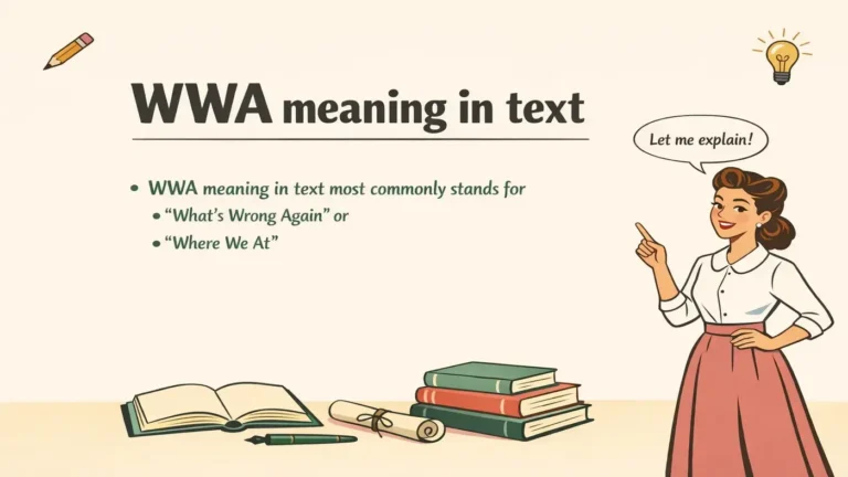 WWA Meaning in Text