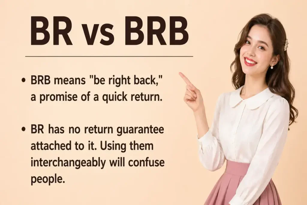br vs brb slangs