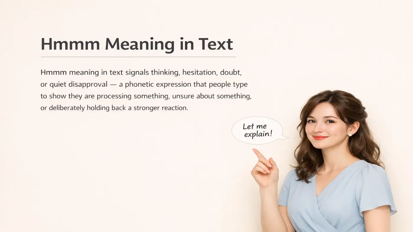 hmmm meaning in text