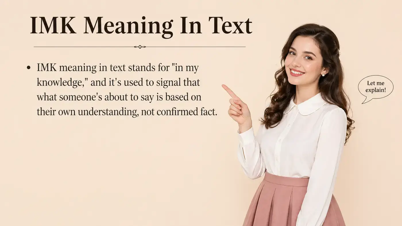 imk meaning in text