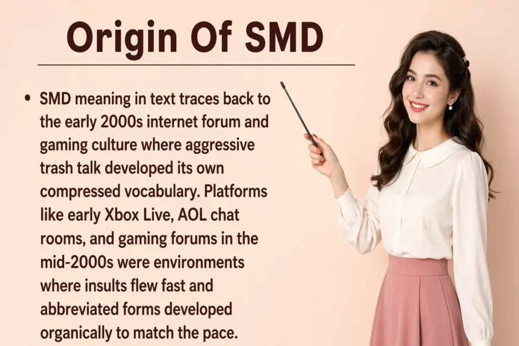 origin of smd in text