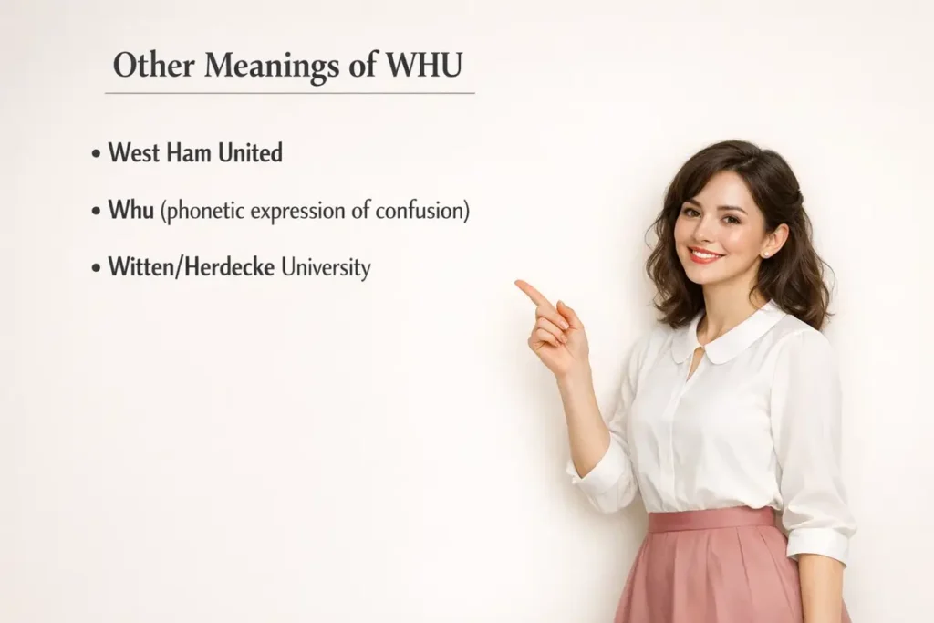 Other Meanings of WHU