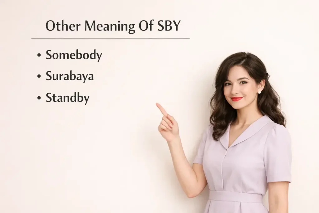 Other Meanings of SBY