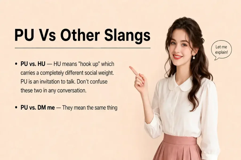 comparison of PU with another slangs