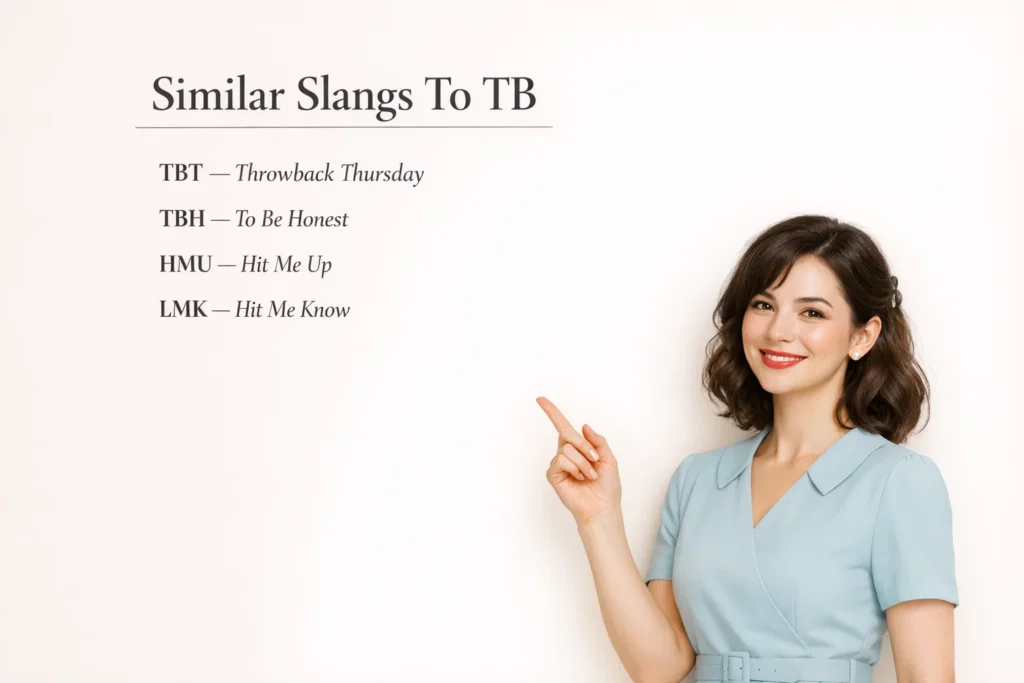 similar slangs to tb