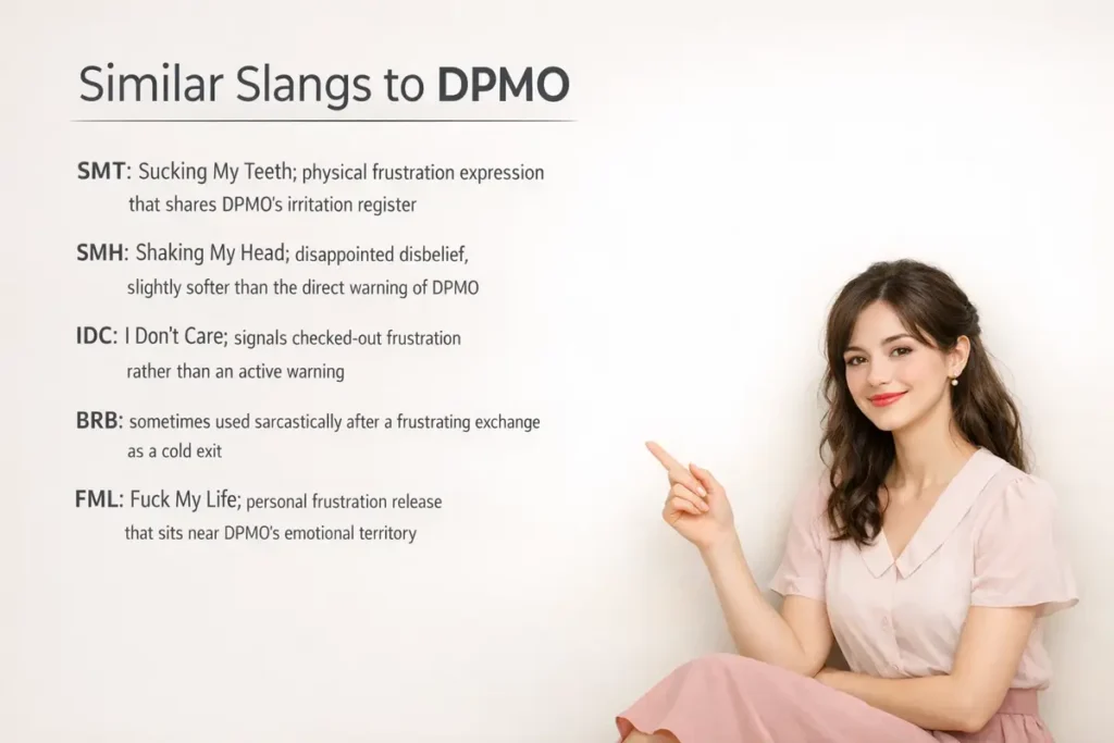 similar slangs to dpmo