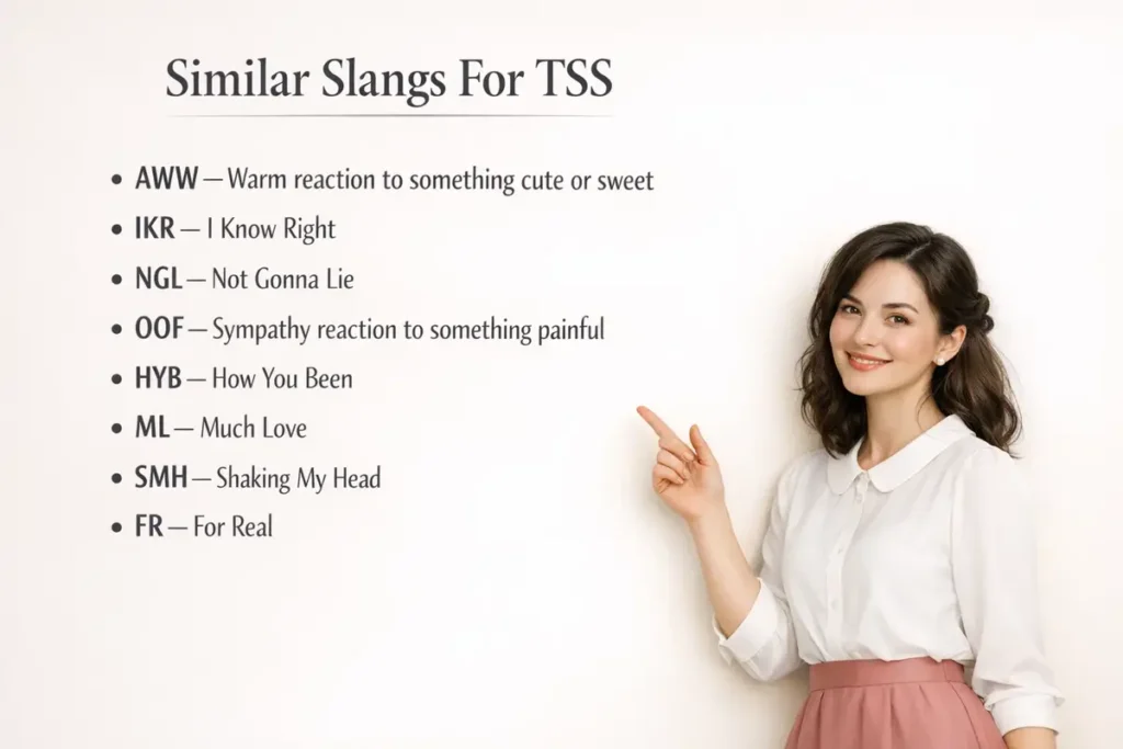 similar slangs to tss