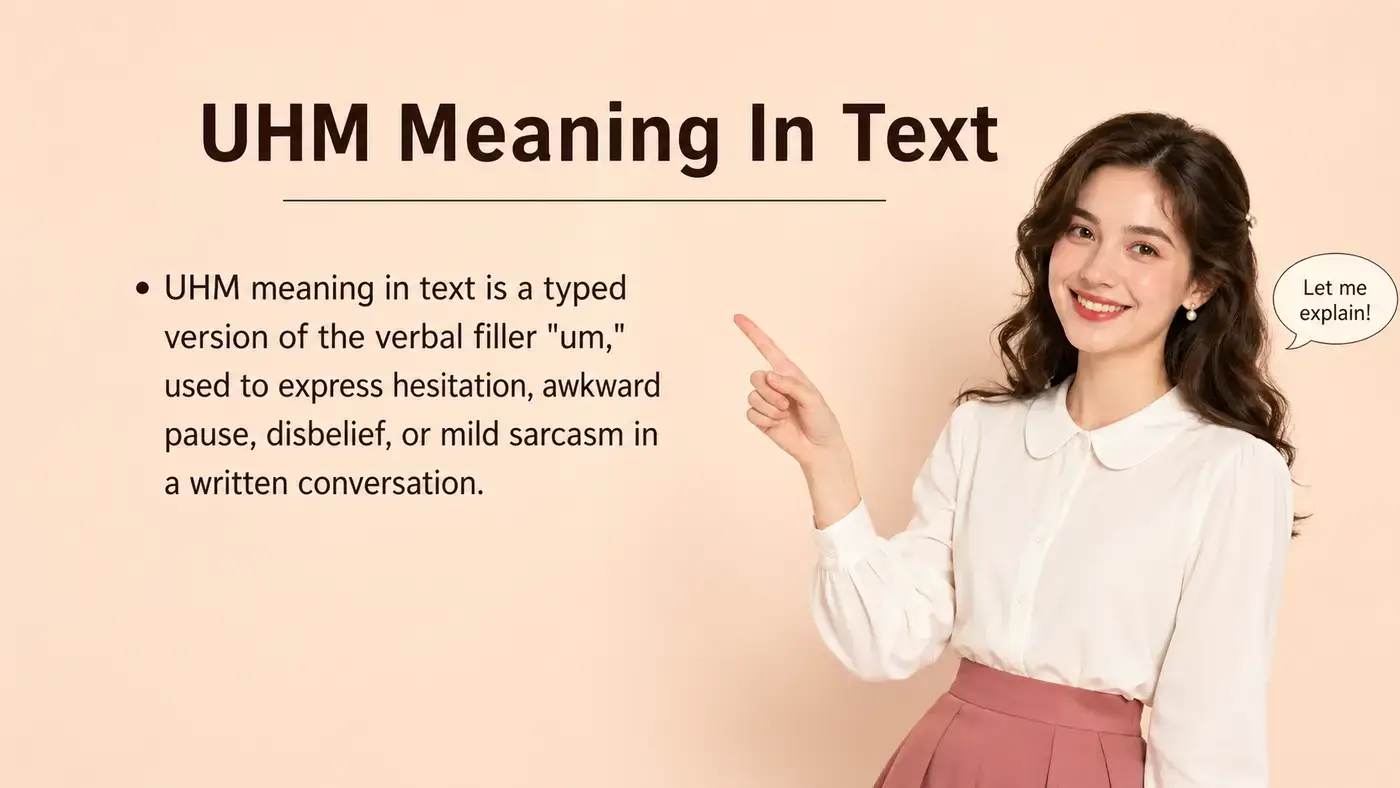 uhm meaning in text