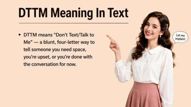 DTTM Meaning in Text