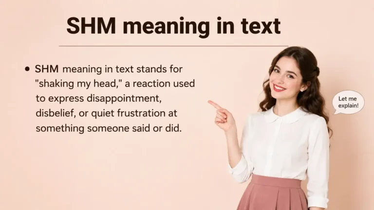 SHM Meaning in Text