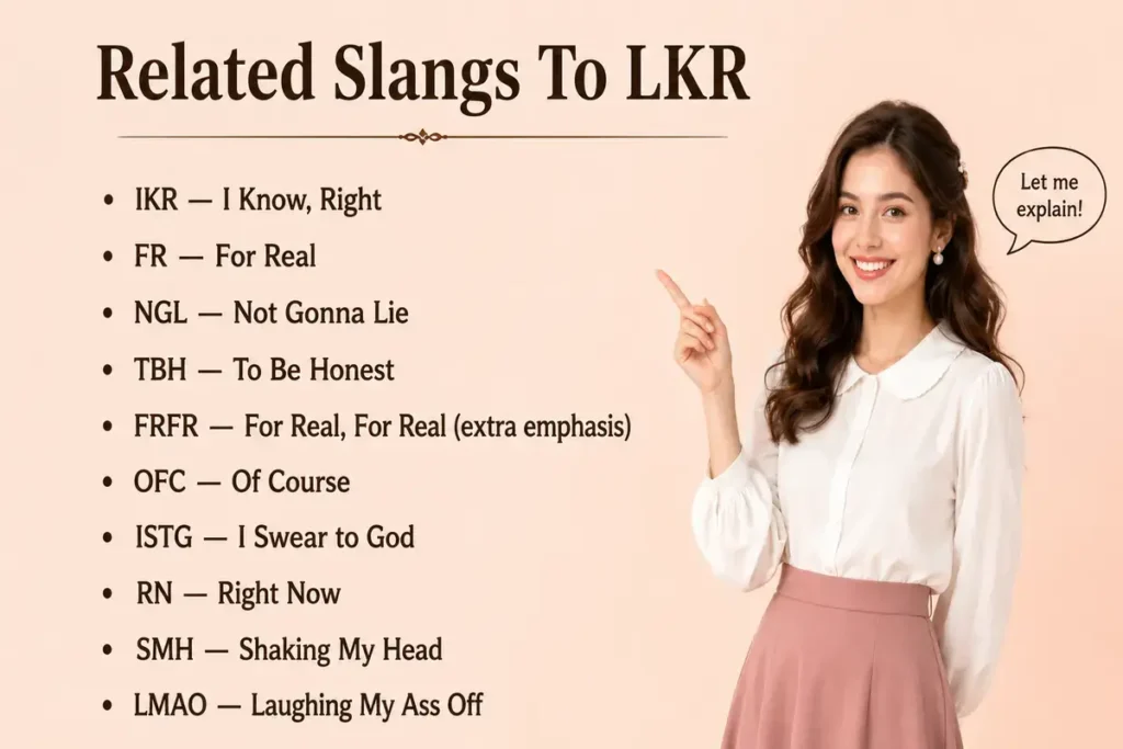 related slangs to lkr
