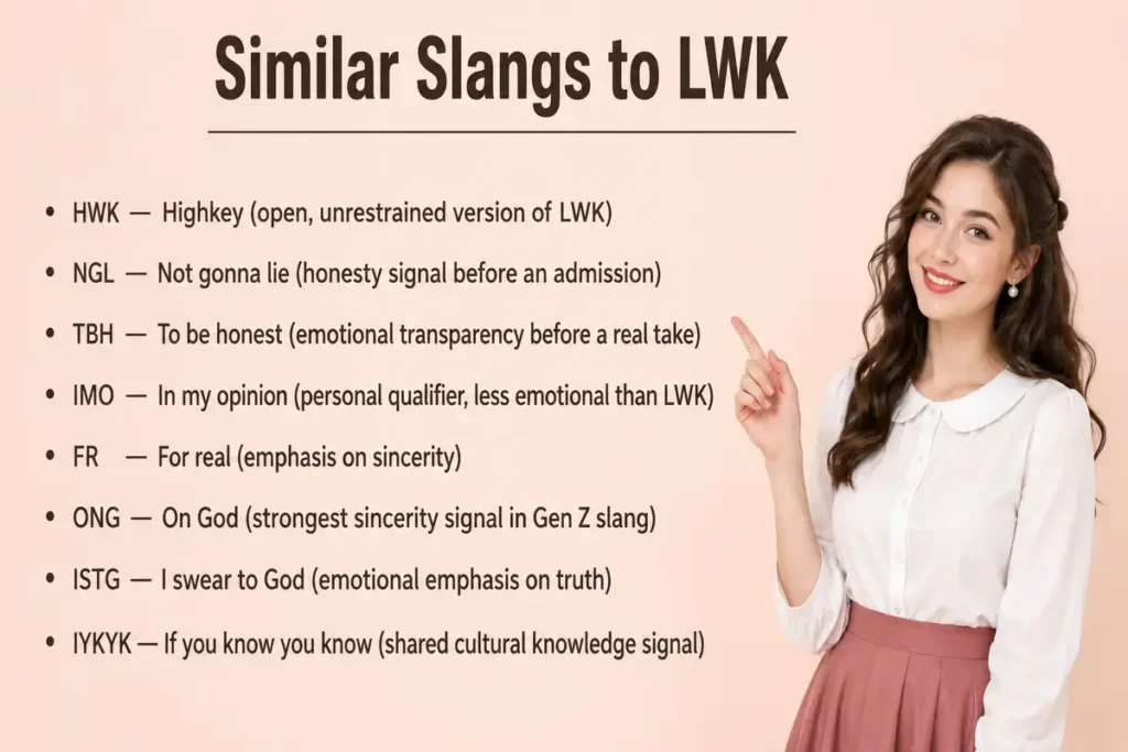 related slangs to lwk
