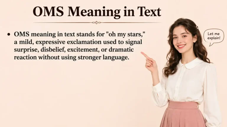 OMS Meaning in Text